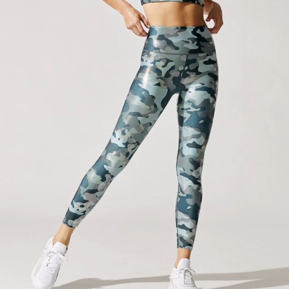 Carbon38- Metallic Camo 7/8 Legging Athletic Work… - image 1